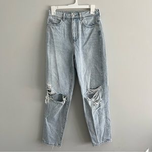 H&M loose mom jeans ultra high rise ankle length size US 4